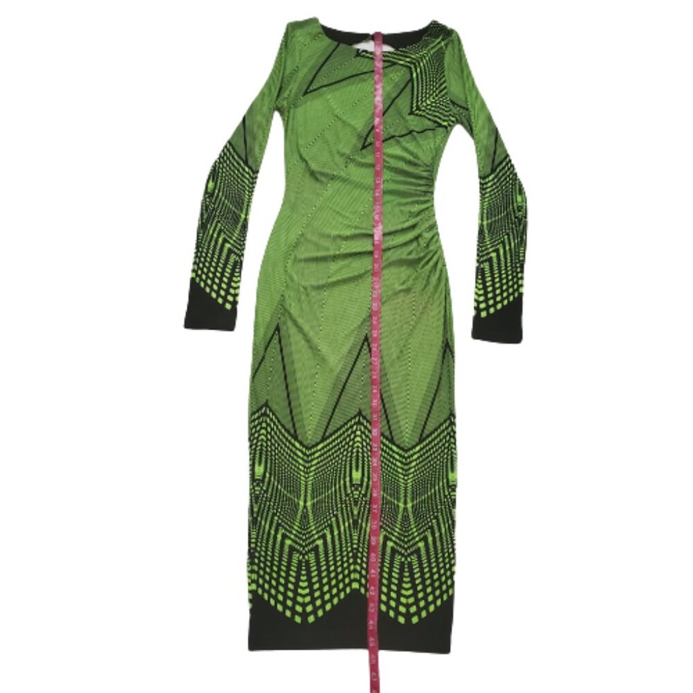 Nyla & Noelle Women's Neon Night Style Long Sleeve Bodycon Maxi Dress Small NWT - Picture 16 of 16